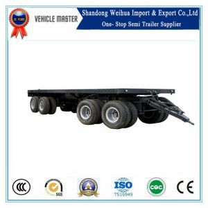 45ft Container Flatbed Dragande Full Trailer med 4 Axel på 13T