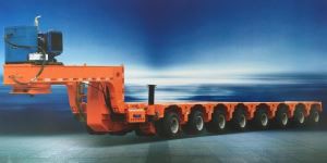 200 ton hydraulisk modul lågbäddsvagn, hydraulisk svanhals låg platt sängvagn för tunga och särskilda transporter