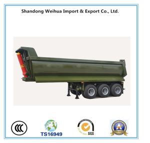 40ton Tri-axel Dump Trailer Side Vägglasttrailer